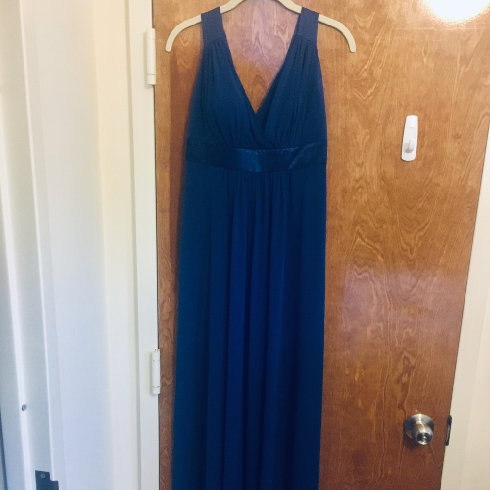Royal Blue Floor Length Bridesmaid Dress